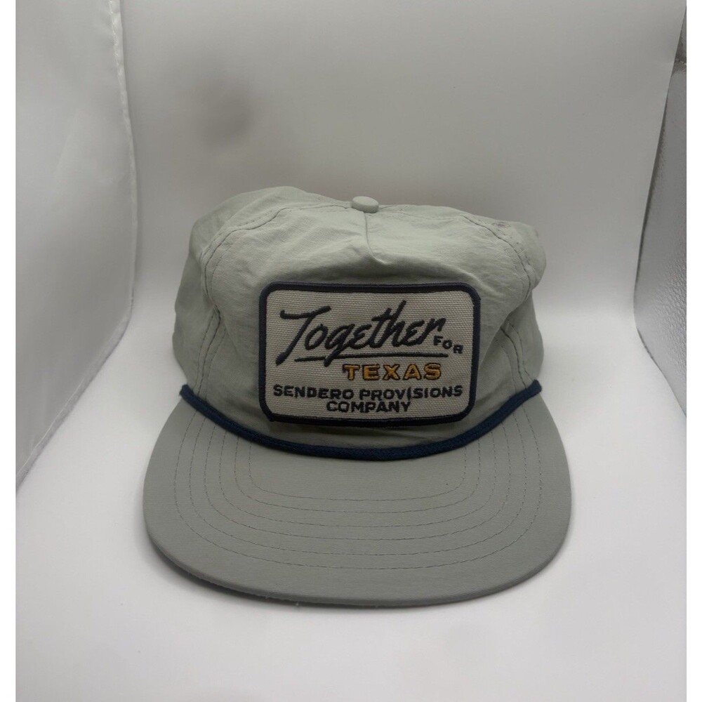 Sendero Provisions Co. ‘’Together for Texas’’ Gray Rope Snapback Hat